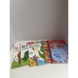 Assortment Of Childs Activities And Coloring Books